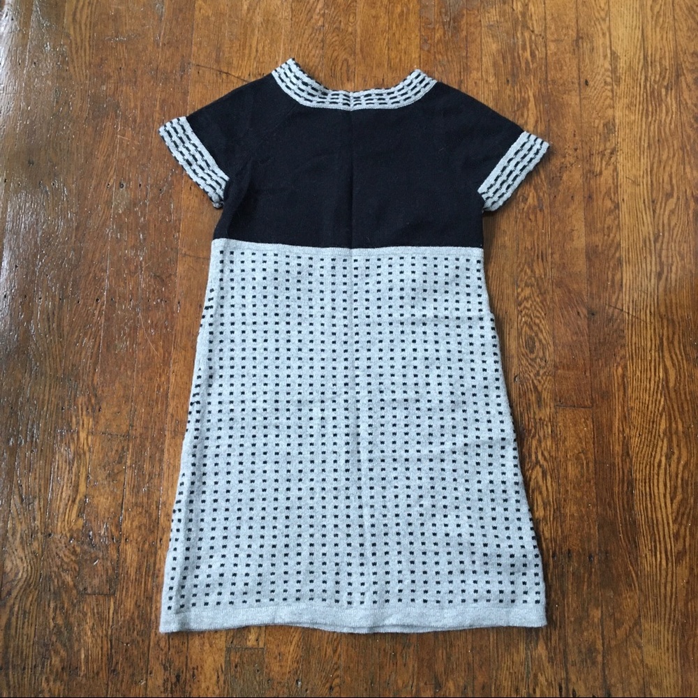 Etincelle Couture mod gray & black sweater dress - Picture 4 of 8